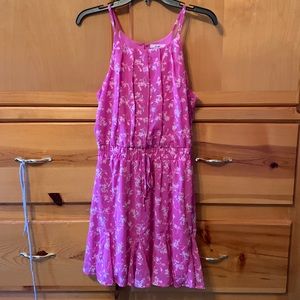 Francescas NWOT Jai Ami high neck pink embellished tie waist dress size Medium